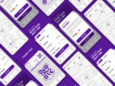 Metro Rail Ticket Booking Mobile App UI Design
