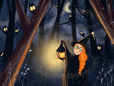 Margo little witch /2 childrens book design illustration