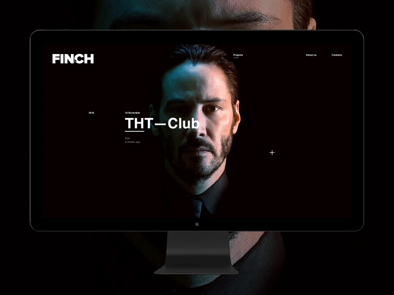 Finch animation fullscreen minimal motion principle promo ui uiux ux web website