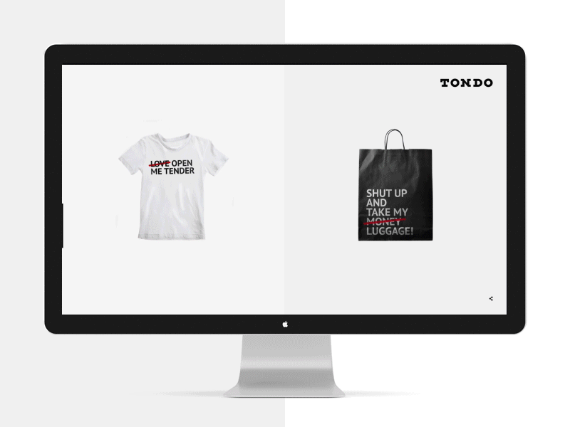 Tondo apple clean desktop fullscreen minimal mobile studio web website