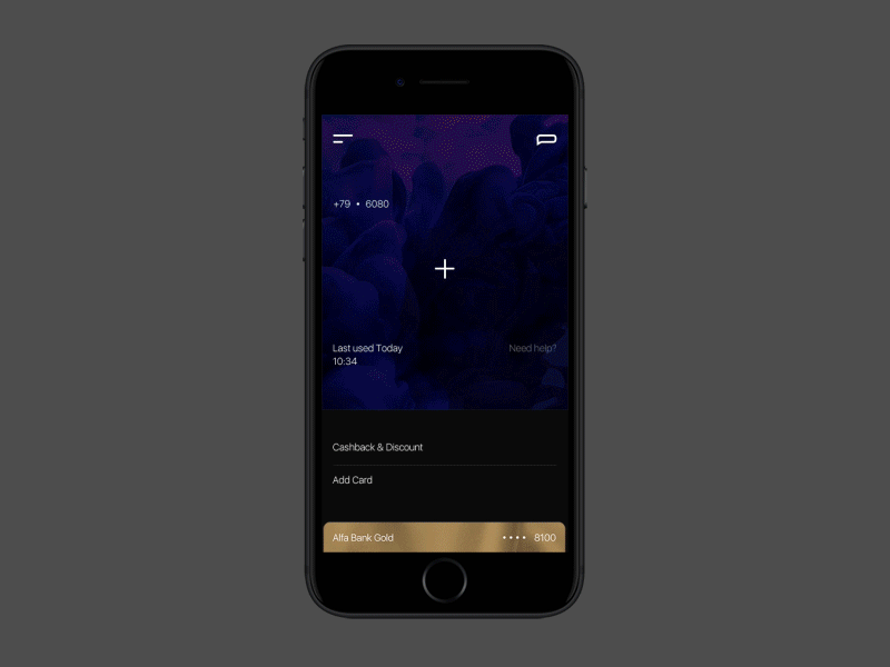 Comepay app application fullscreen minimal mobile motion ui ux