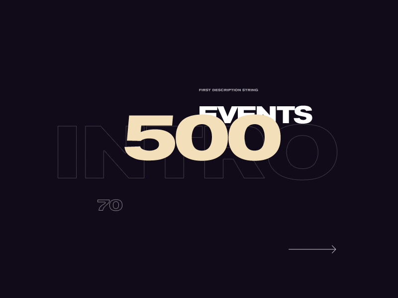 Intro UI animations principle typography clear animation fullscreen ux ui web motion minimal