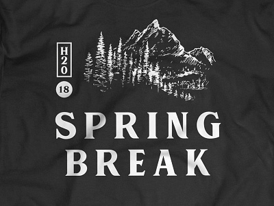 T-shirt Design 2018 church event fabric h20 mountains spring break t shirt design trees