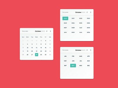 Mobile Calendar Component