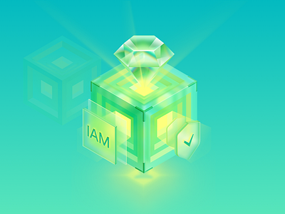 IAM· Unified Identity Authentication Service 3d sketch ui 插图