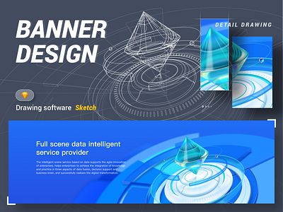 3D banner design 3d banner design sketch ui web design 插图