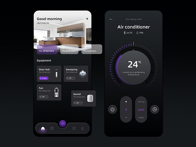 Intelligent home interactive UI interface