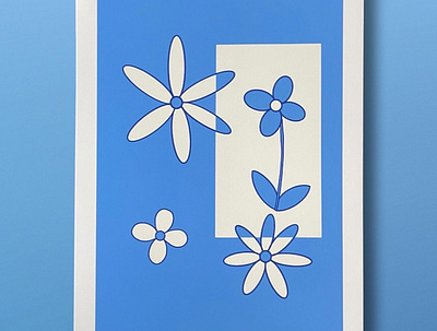 Illustration « Margherita » daisy flower illustration print