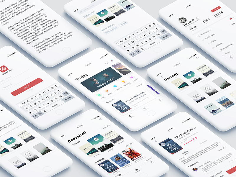 Book Chat by LEILEI on Dribbble