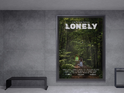 Movie Poster "Lonely" design designer graphic design graphic designer illustrator movie poster photoshop poster poster design