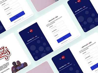 Exxale mock up sample app branding design illustration ui ux