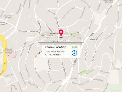 Location Concept blur distance fold gps info location map navi navigation pin position ui