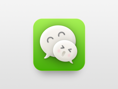 Wechat XX.OO Icon Redesign bubble chat fun icon love wechat