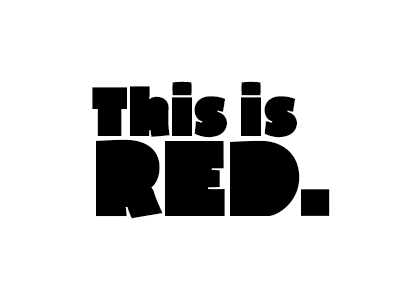 Red - new typeface font type type design typography