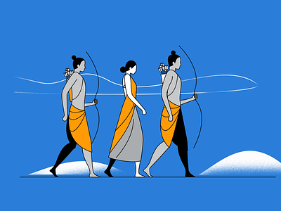 Shree Ram Navmi digital illustration india vector