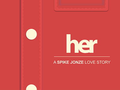 Her, movie from Spike Jonze design illustration movie poster print vector
