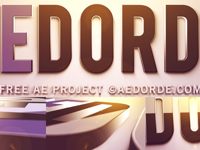 Free After Effects Template Huge 3d Extruded Logo By Djordje