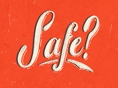 Safe handlettering pen and ink typography