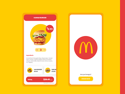 McDonald's Rephrase Redesign android application branding clean design illistration iphone mobile ui ux