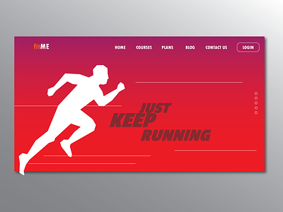 Fitme Fitness Application application clean fitness ui ux