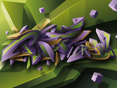 PDF Crew design digitalart graffiti graffiti art graffiti digital illustration letters vector