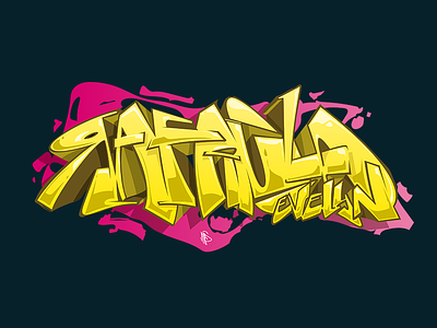 Rafaela art digitalart graffiti graffiti art graffiti digital illustration lettering art letters vector