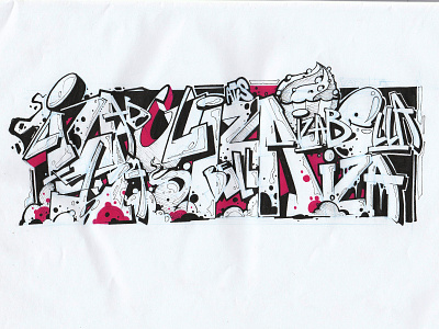 Izabella graffiti graffiti art graffiti digital illustration letters