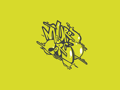 Muros & Cores - Logo design digitalart graffiti graffiti art logo vector