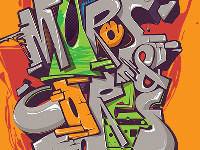 Muros & Cores II design digitalart graffiti graffiti art graffiti digital illustration vector