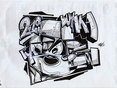 Around... digitalart graffiti graffiti art illustration letters vector