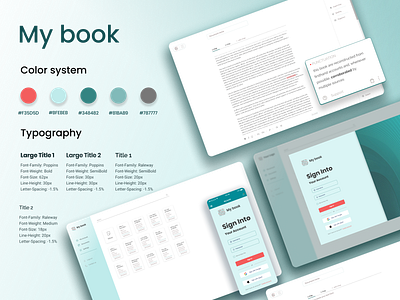 MY BOOK - service for creating documents design ui ui design website