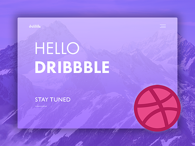 Hello Dribbble! creative debut design dribbble ui ux web webdesign website