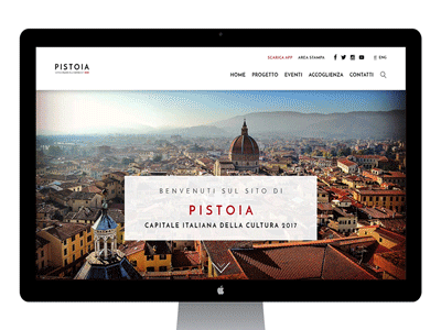 Pistoia Capitale Italiana della Cultura 2017 capital concept design pistoia template ui ux web webdesign website