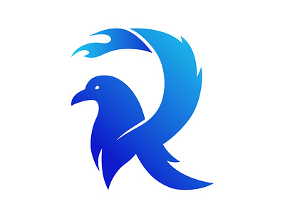 Raven Blue Themes - Logo blue branding branding and identity branding concept branding design concept design designer logo flat identity illustration logo logo design raven wordpress themes