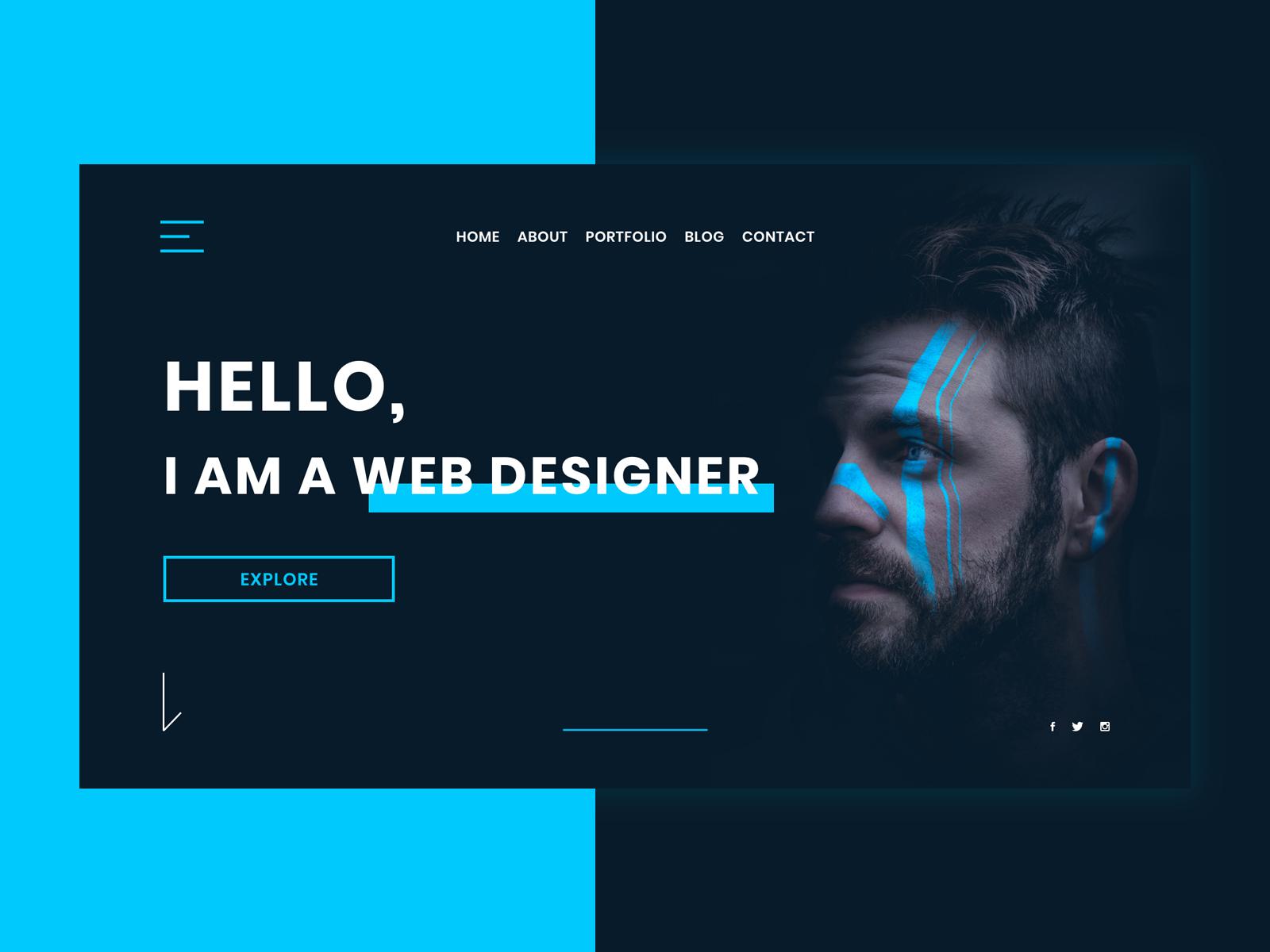 Web Designer Website Concept by Riccardo Borchi on Dribbble