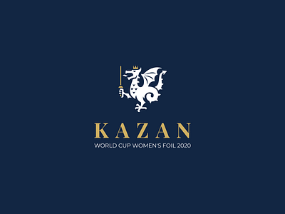 Kazan branding dragon logo logo logotype vector