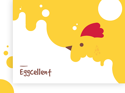Eggcellent Chicken chicken cute dribbble egg eggcellent eggs excellent yellow