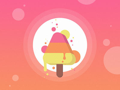 Summers Ice Cream colourful cream flat ice ice cream icecream illustration summer vector vibrant