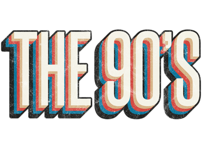 The 90's Sticker vintage