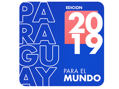 Paraguay for the world - 2019 - debate brand conference debate logo design marca pais panel paraguay py