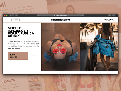 Website Design for Professional Model (Portfolio + Bio)