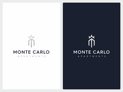 Monte Carlo Apartments apartment rental apartments branding design graphic design hotel logo rent typography vector