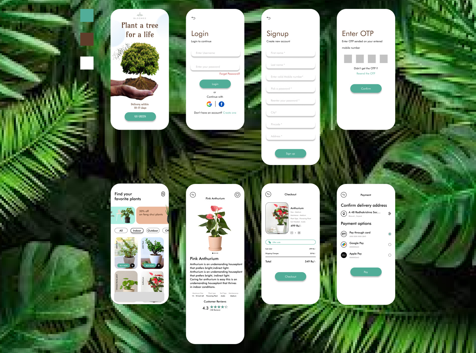 Online plant buying application by Jayveersinh Mahida on Dribbble