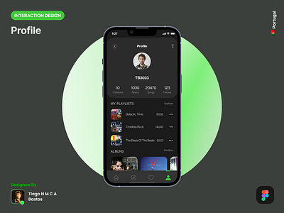 Profile_MusicApp app dailyui design graphic design interaction design ui