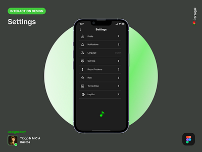 Settings app dailyui design graphic design interaction design settings ui