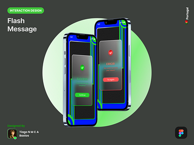 Flash Message app dailyui design flash message graphic design interaction design ui