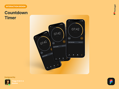 Countdown Timer app countdown timer dailyui design graphic design interaction design ui