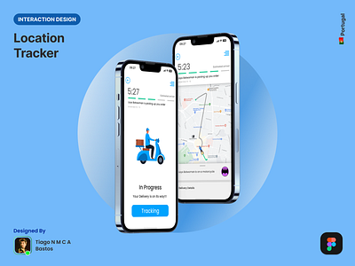 Location Tracker app dailyui design graphic design interaction design ui