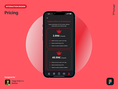 Pricing app dailyui design graphic design interaction design pricing ui