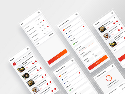Gorson | Startup app application design food restaurant ui ux